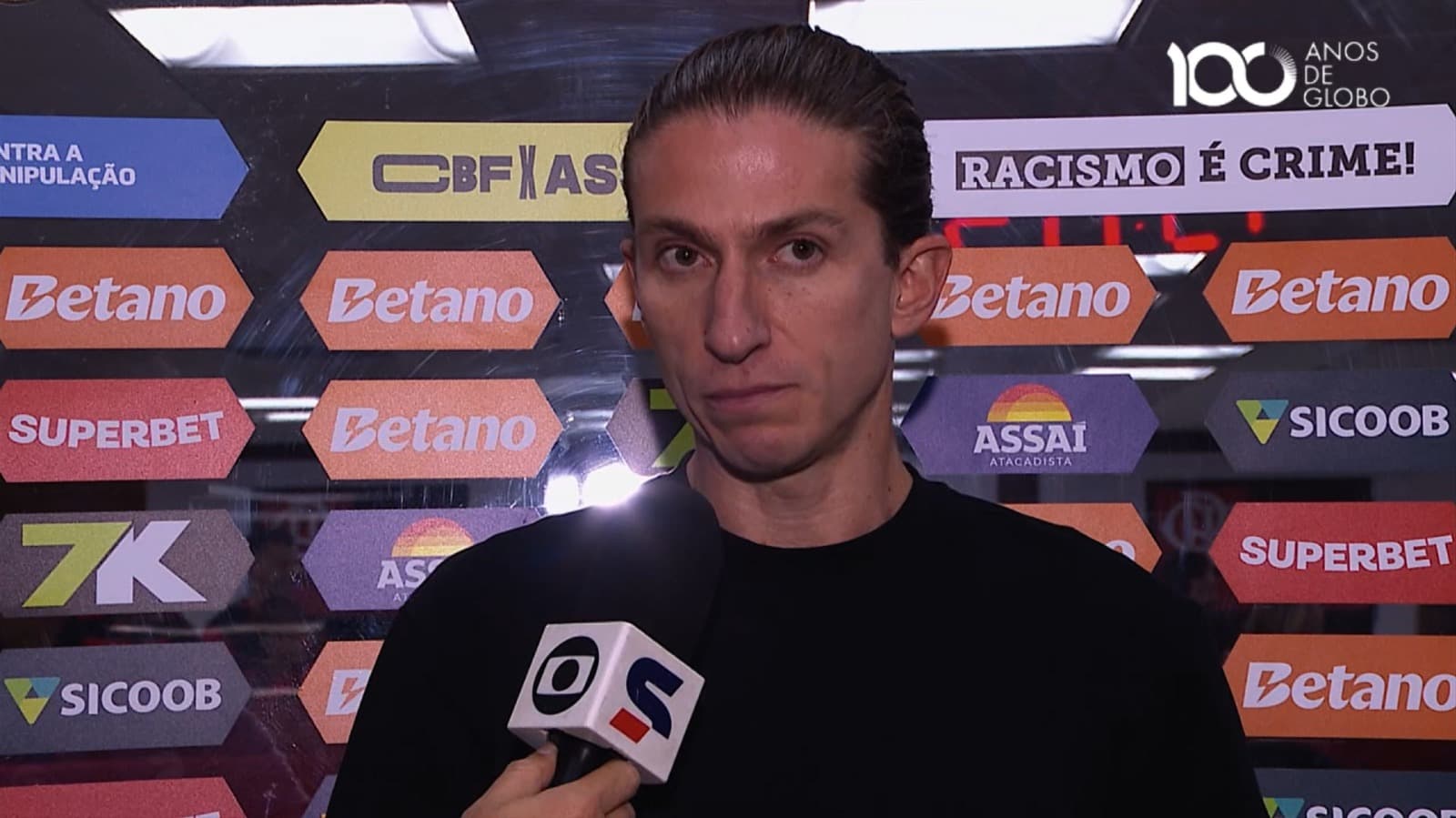 Filipe Luís em entrevista antes de Flamengo x Sport