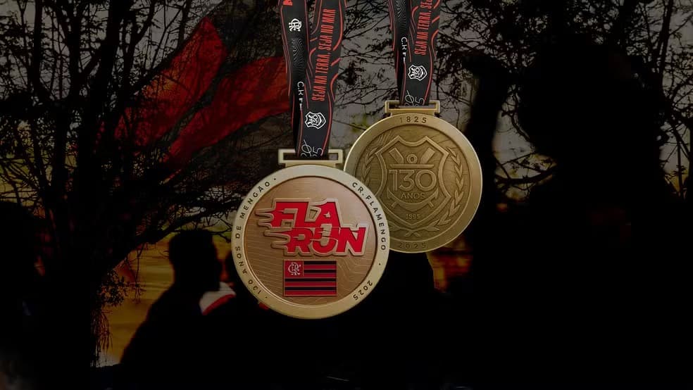 Medalha comemorativa da Fla Run de 2025: comemoração dos 130 anos do clube