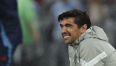 Abel Ferreira em jogo do Palmeiras contra o Flamengo
