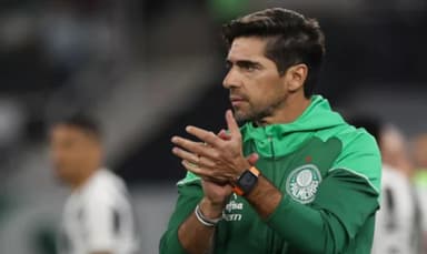 Abel Ferreira, técnico do Palmeiras, em jogo da equipe paulista no Brasileirão