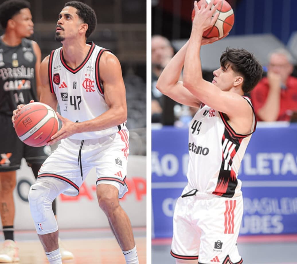 Alexey e Negrete pelo Flamengo no NBB