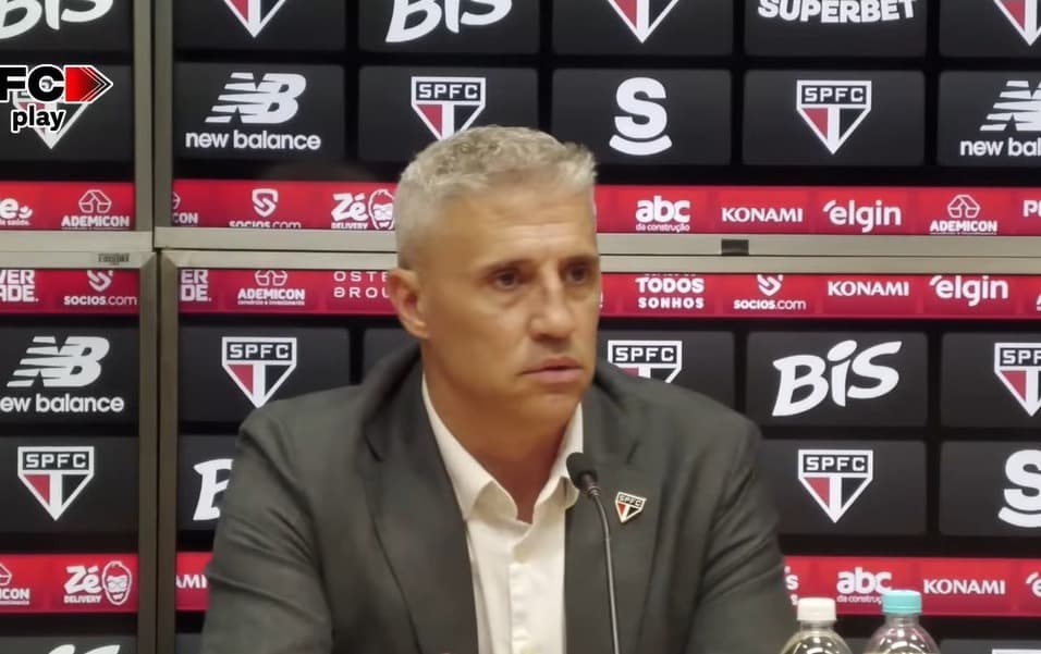 Hernán Crespo, técnico do São Paulo, em coletiva após São Paulo x Flamengo no Brasileirão