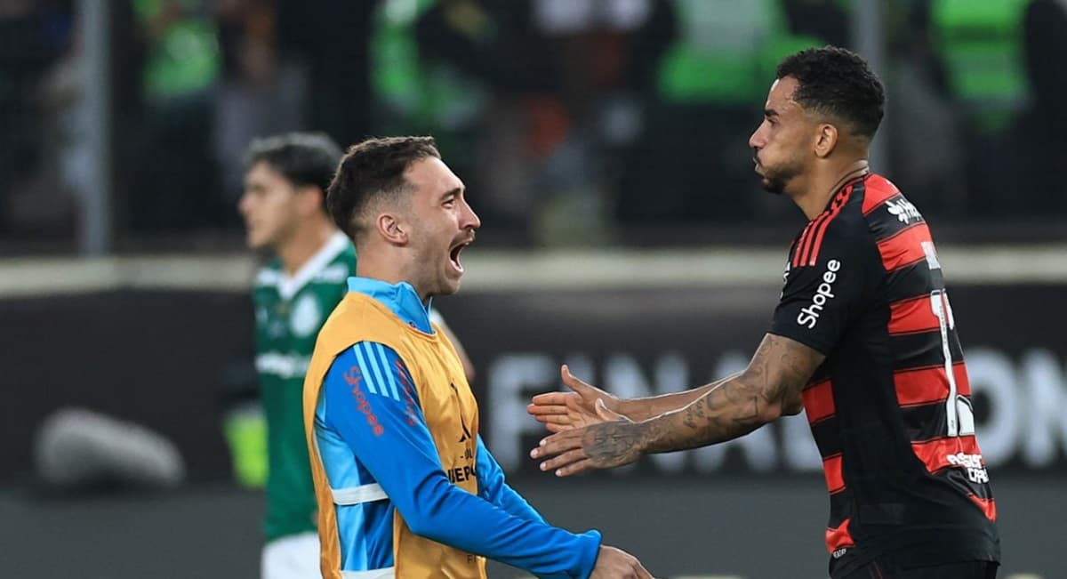 Danilo comemora gol do título do Flamengo