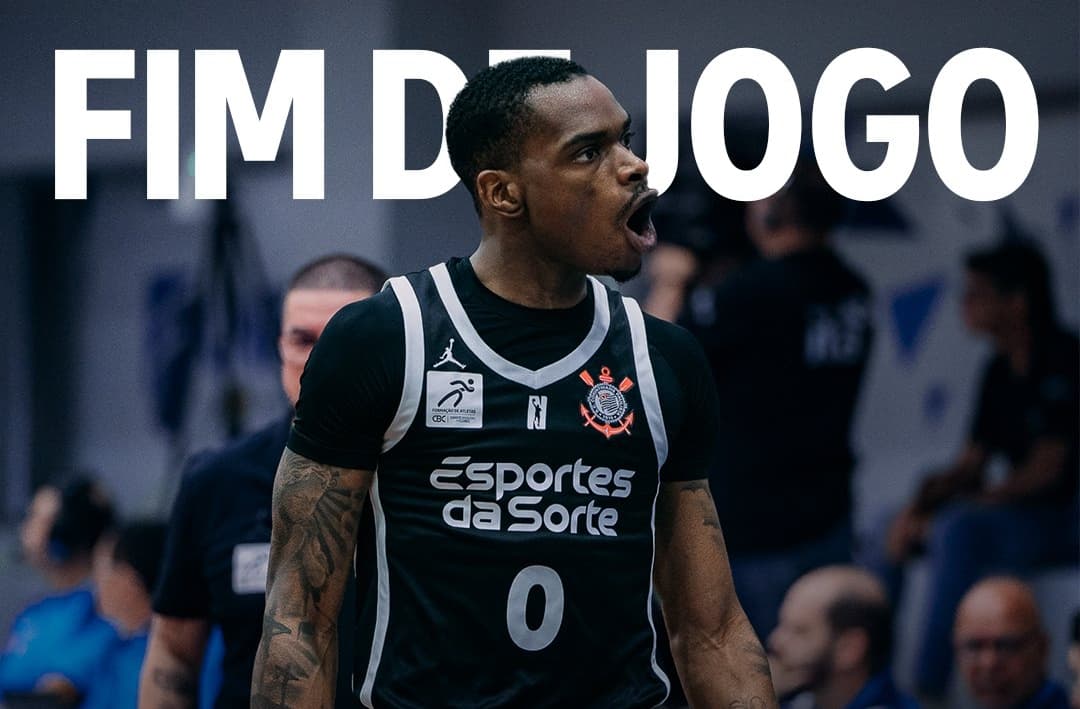 Elyjah Clark, do Corinthians Basquete, vibra com resultado em arte de "fim de jogo" do Corinthians Basquete após vitória sobre Unifacisa