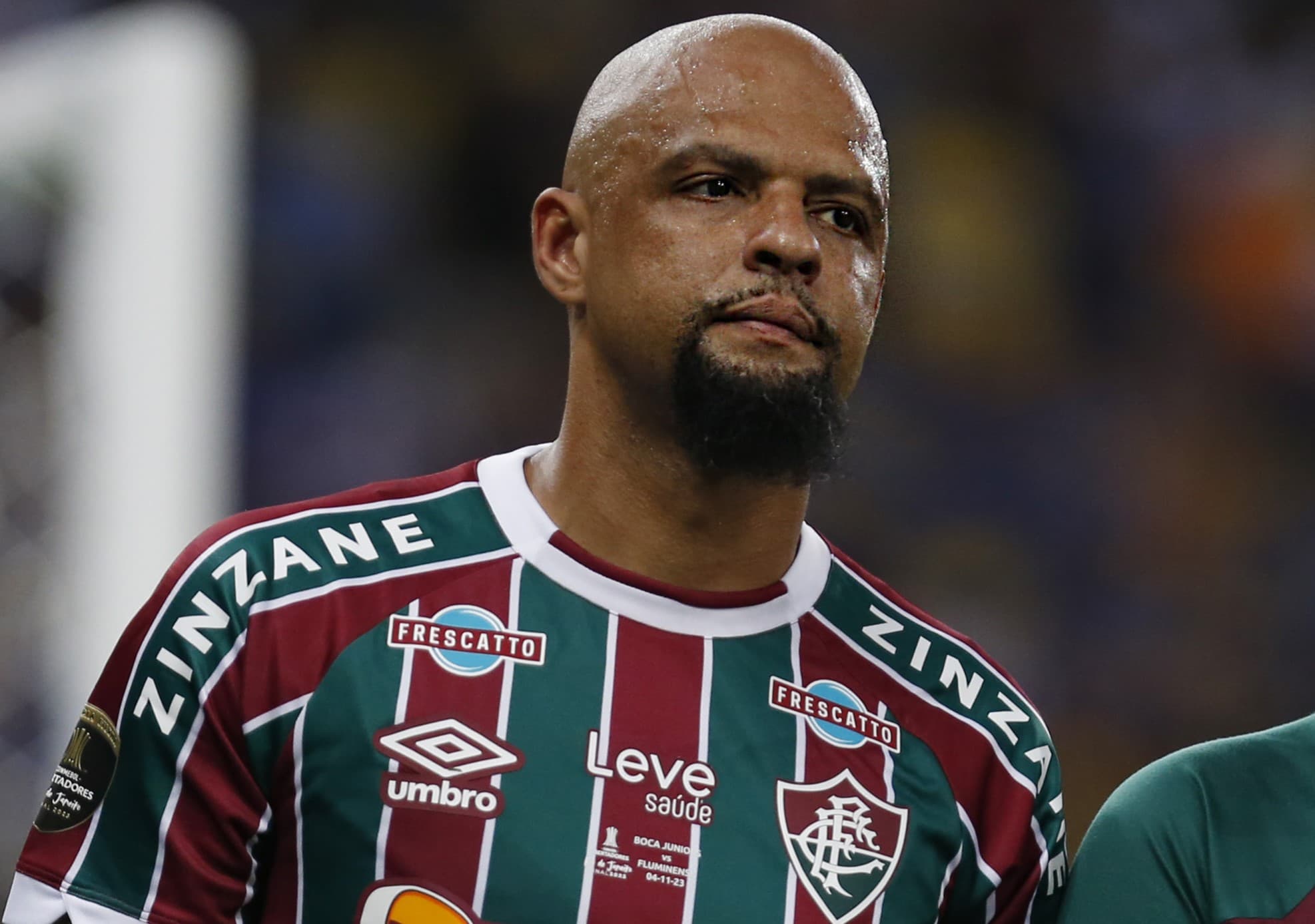 Felipe Melo durante final da Libertadores entre Fluminense e Boca Juniors