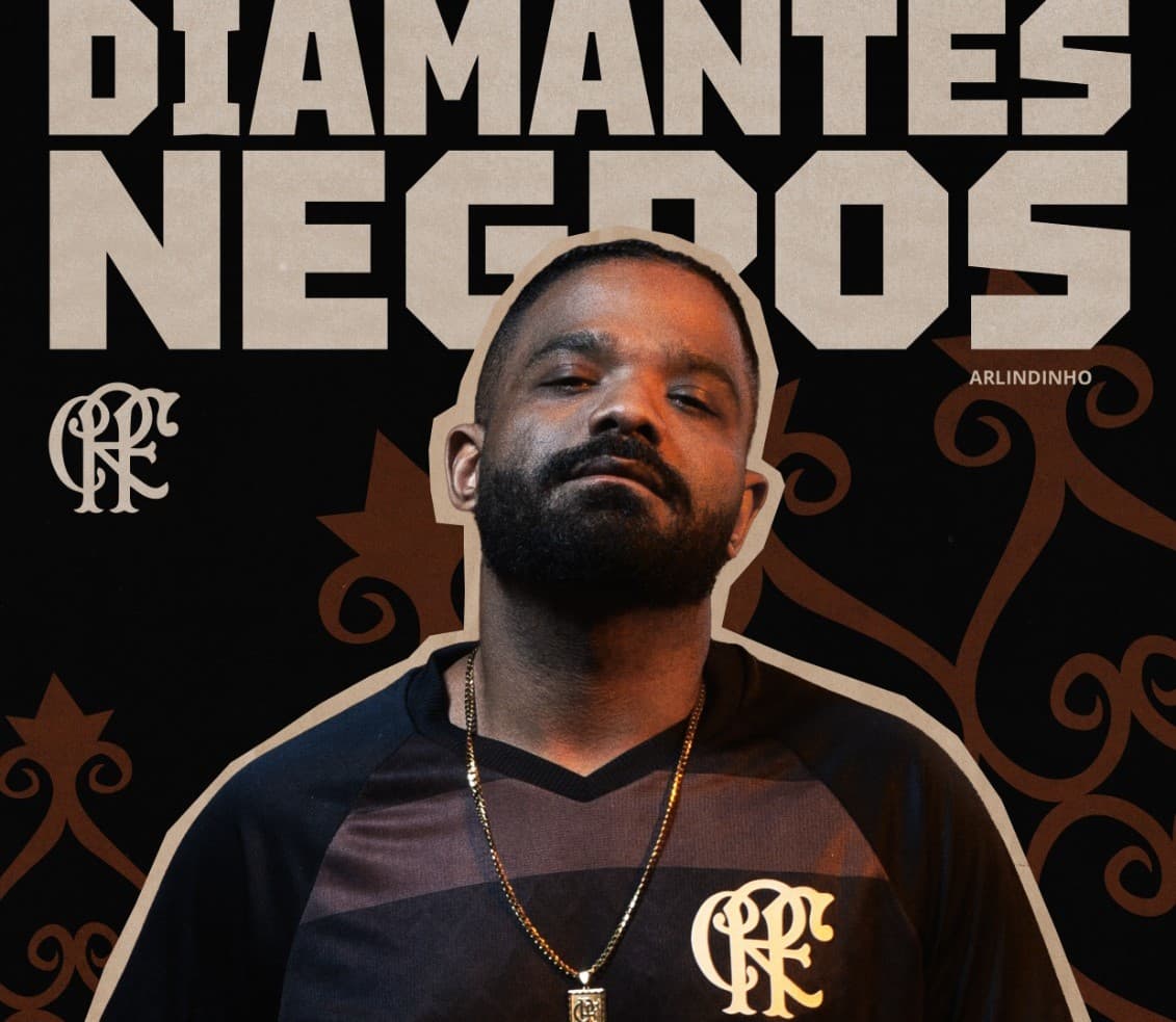 Arlindinho com a camisa Diamantes Negros