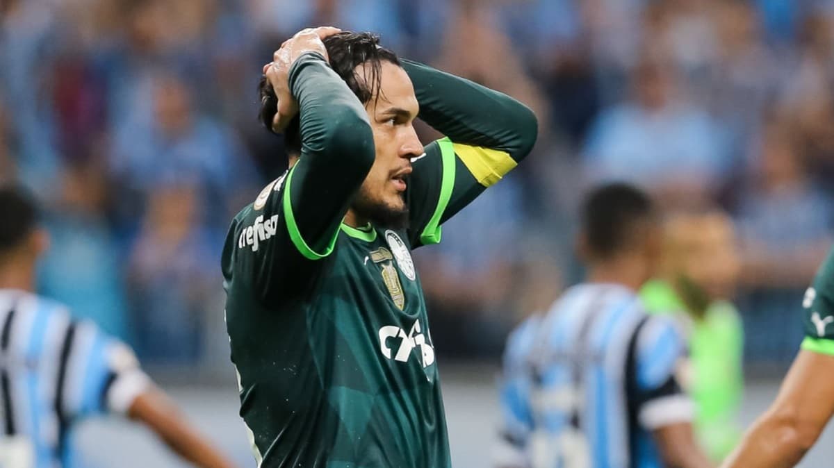 Gustavo Gomez em Palmeiras x Grêmio na Arena