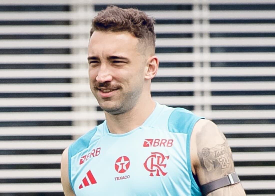 Léo Ortiz em treino do Flamengo