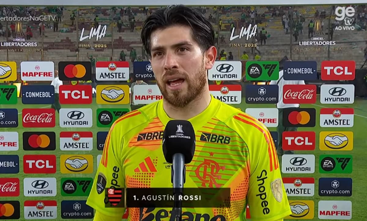 Rossi em entrevista após título do Flamengo contra o Palmeiras