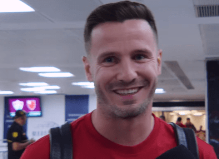 Saúl concede entrevista na chegada ao Maracanã para Fluminense x Flamengo