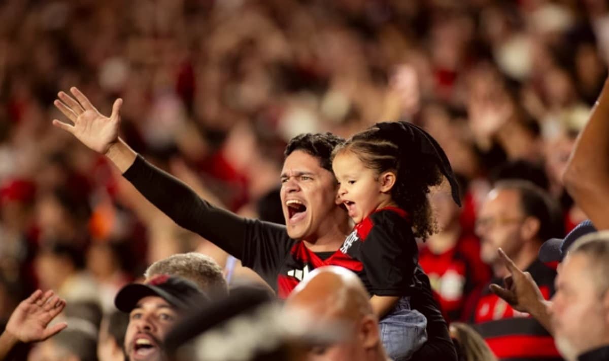 Torcida do Flamengo em jogo no Maracanã