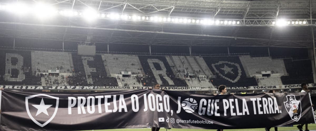 Projeto da Terra F.C. antes de Botafogo x Vasco