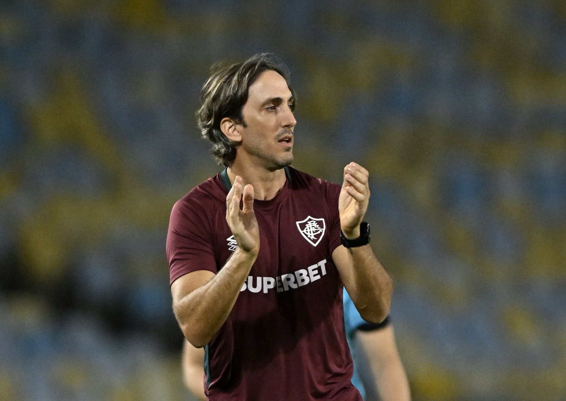 Zubeldia em jogo do Fluminense pelo Brasileirão