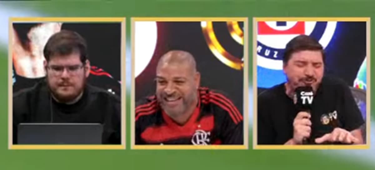 Adriano Imperador comemora gol do Flamengo contra Cruz Azul