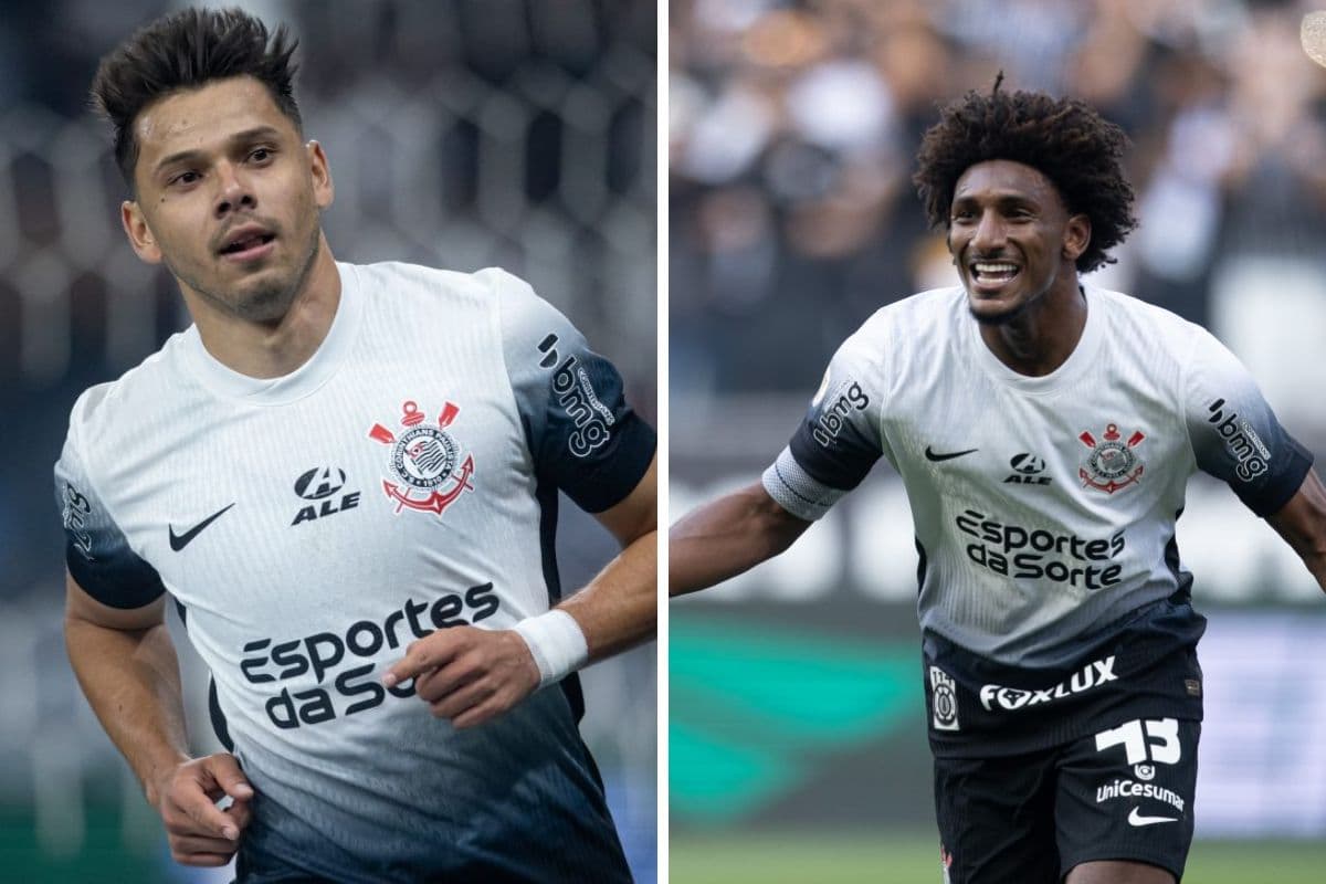 Ángel Romero e Talles Magno, jogadores do Corinthians