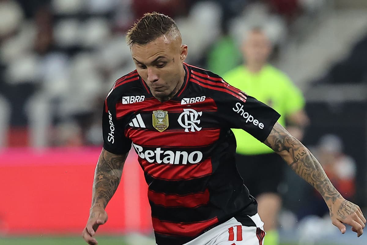 Cebolinha durante Flamengo x Botafogo no estádio Nilton Santos