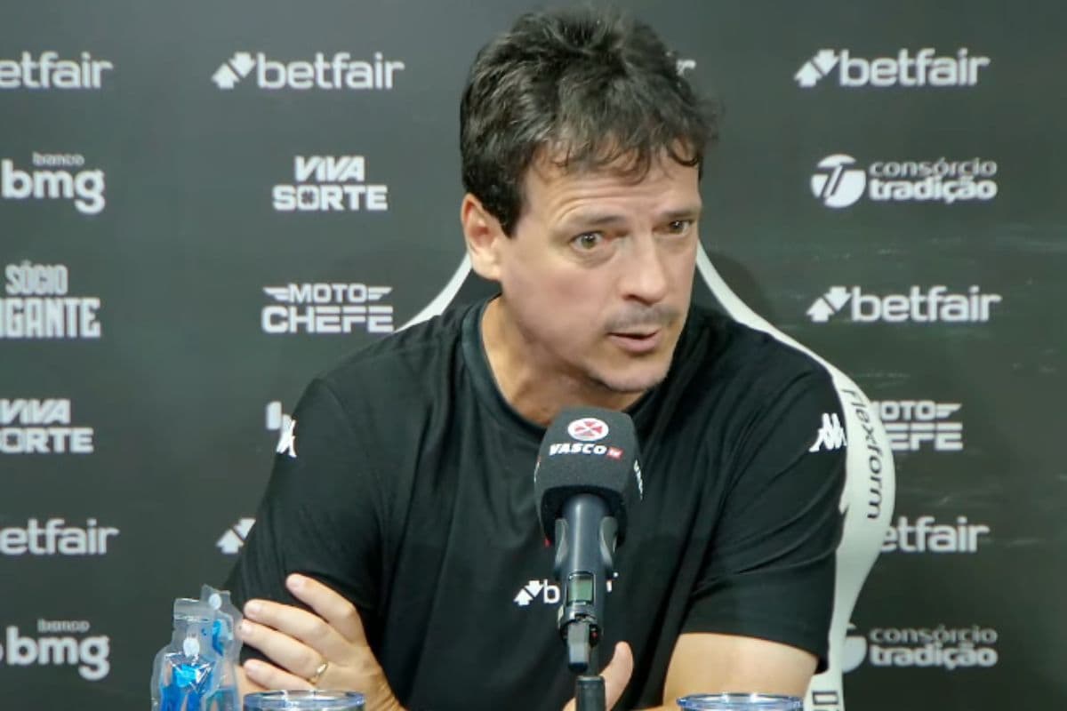 Fernando Diniz, treinador do Vasco, em entrevista coletiva em São Januário