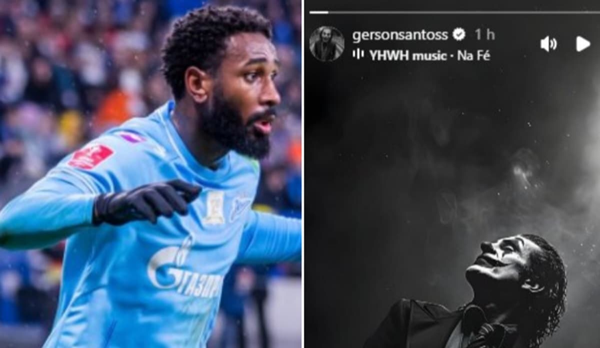 Gerson, meia do Zenit, faz post no Instagram