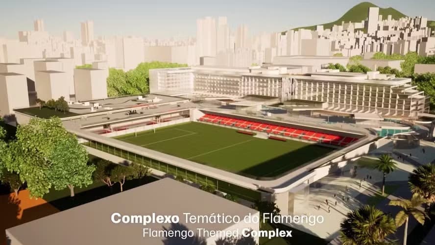 Projeto do hotel no estádio da Gávea