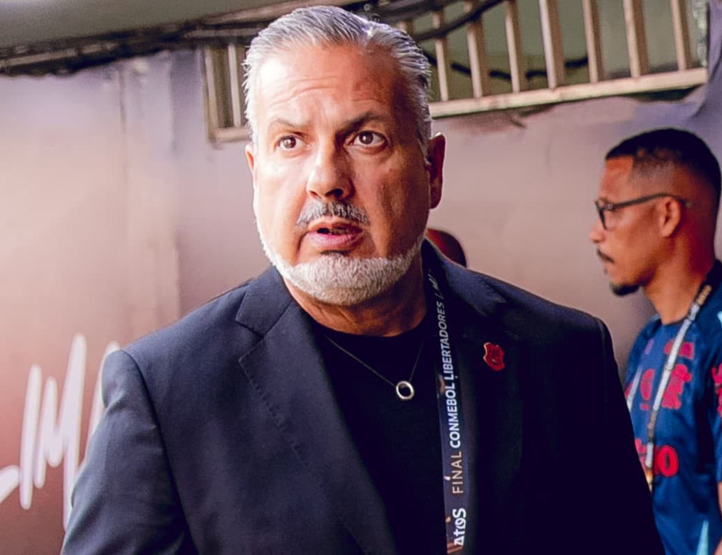 José Boto na chegada ao estádio Monumental para o Flamengo x Palmeiras na final da Libertadores