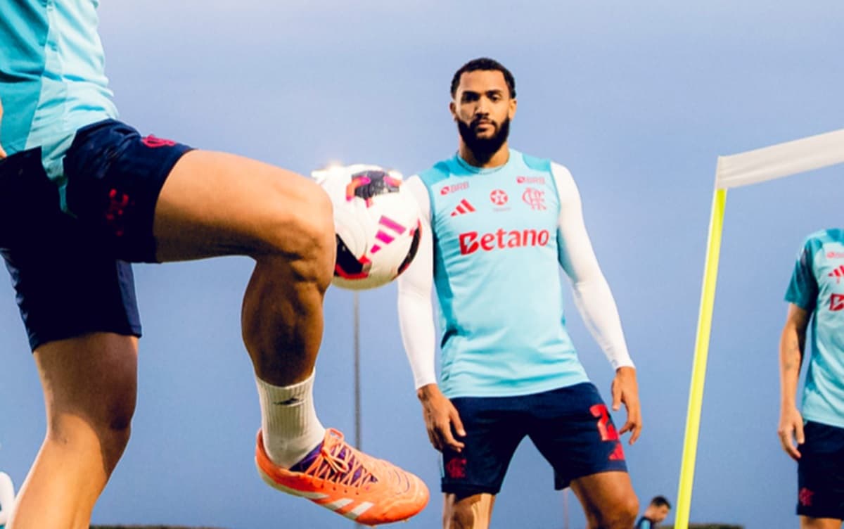 Juninho em preparação para jogo do Flamengo quarta