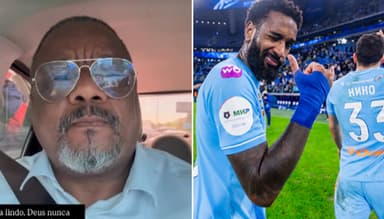 Pai do Gerson, do Zenit, no Instagram