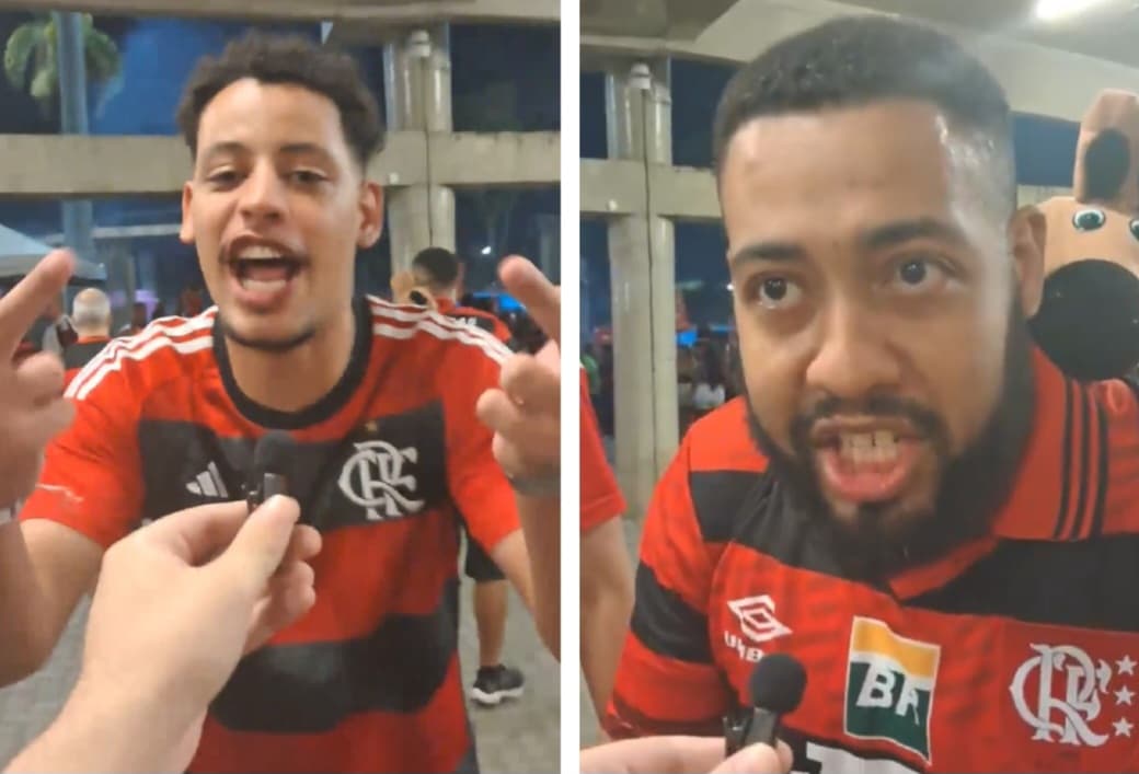 Torcedores do Flamengo xingam Andreas pereira
