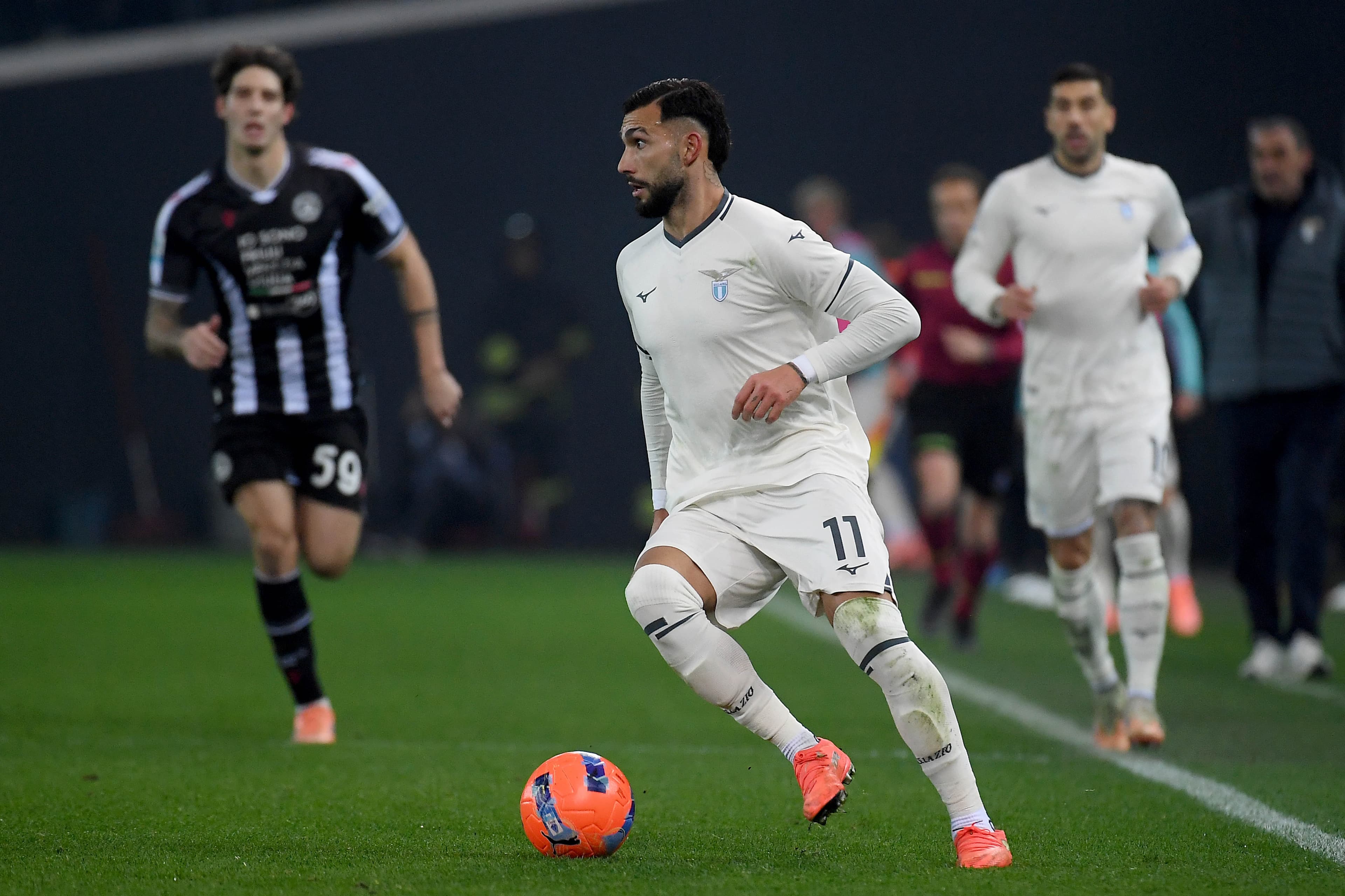 Taty Castellanos em campo pela Lazio, em jogo da Serie A