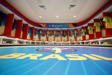 Vestiário da Seleção Brasileira para amistoso contra Senegal