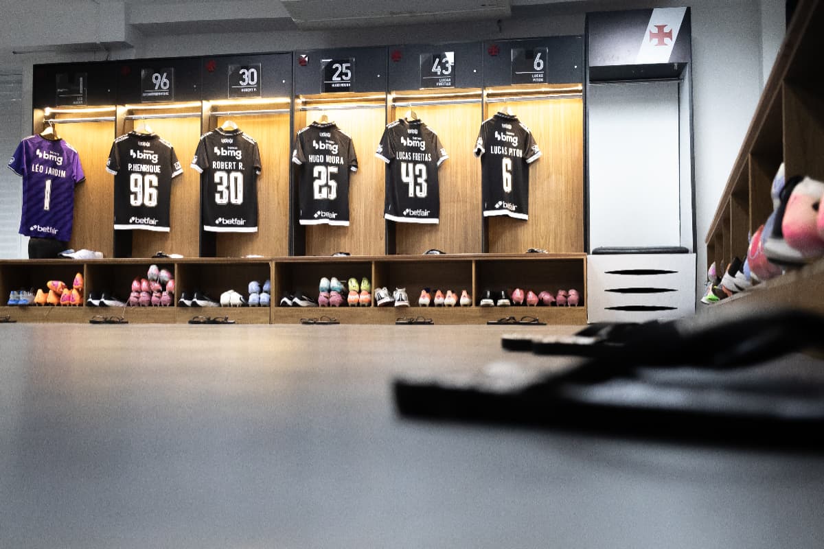 Vestiário Vasco Mirassol Brasileirão