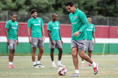 Ganso no treino do Fluminense