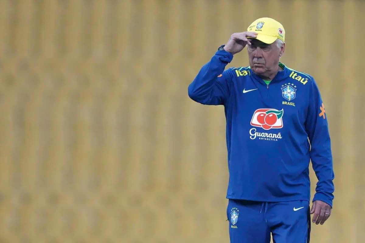 Carlo Ancelotti, treinador da seleção brasileira
