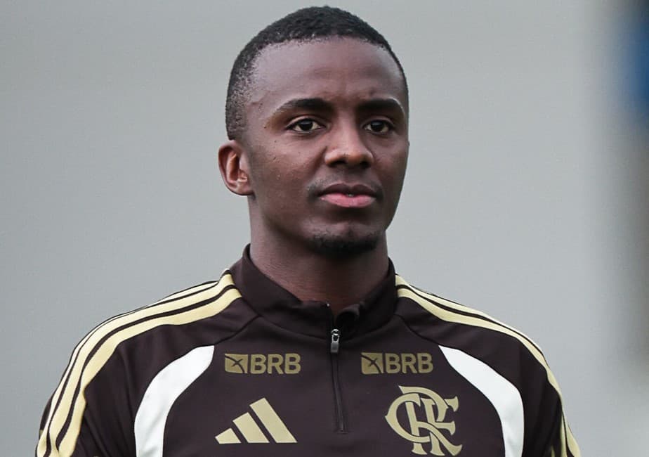 Andrew durante treinamento do Flamengo