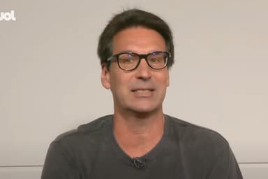 Arnaldo Ribeiro durante o programa "Posse de Bola"