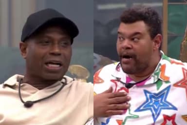 Edilson Capetinha e Babu Santana durante BBB 26