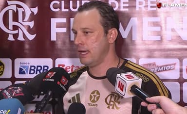 Bruno Pivetti, coletiva do Flamengo, contra Volta Redonda
