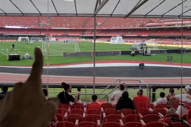 Vista do Camarote do estádio Morumbis