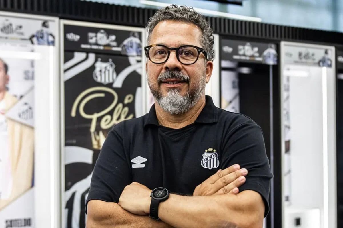 Cléber Xavier como treinador do Santos FC