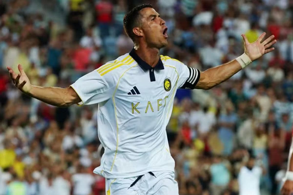 Cristiano Ronaldo comemorando gol marcado pelo Al-Nassr