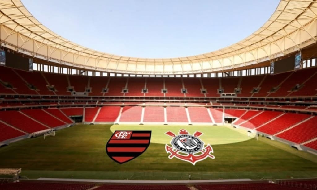 Flamengo x Corinthians decidem a Supercopa do Brasil no Estádio Mané Garrincha, em Brasília