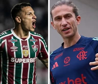 Guilherme Arana no Fluminense e Filipe Luís no Flamengo