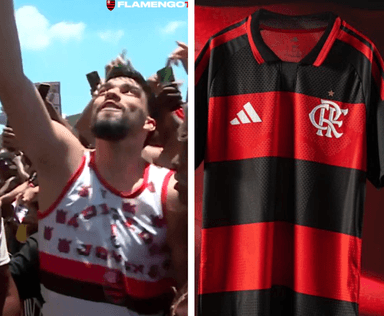 Lucas Paquetá e a camisa do Flamengo