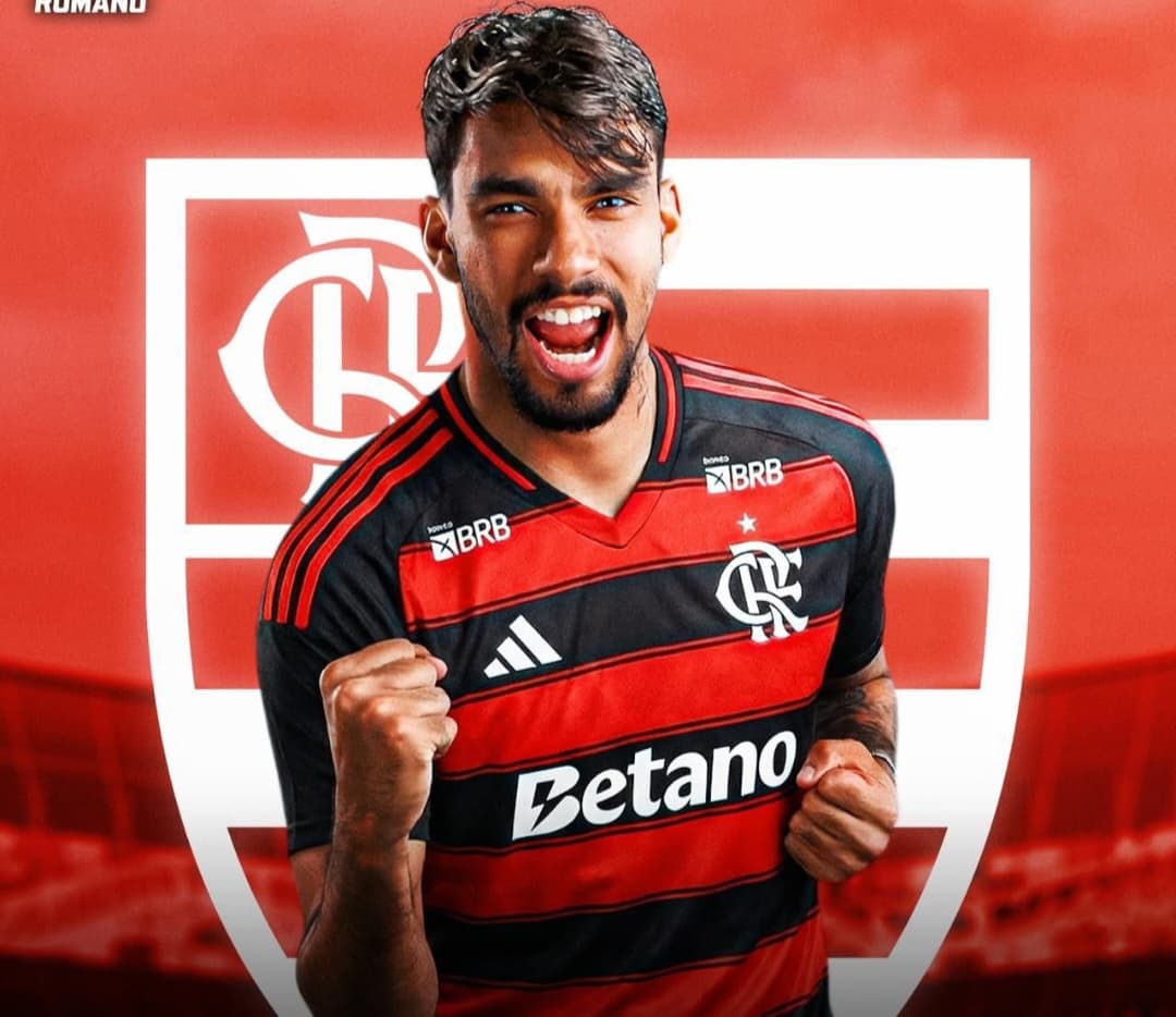 Montagem de Lucas Paquetá no Flamengo