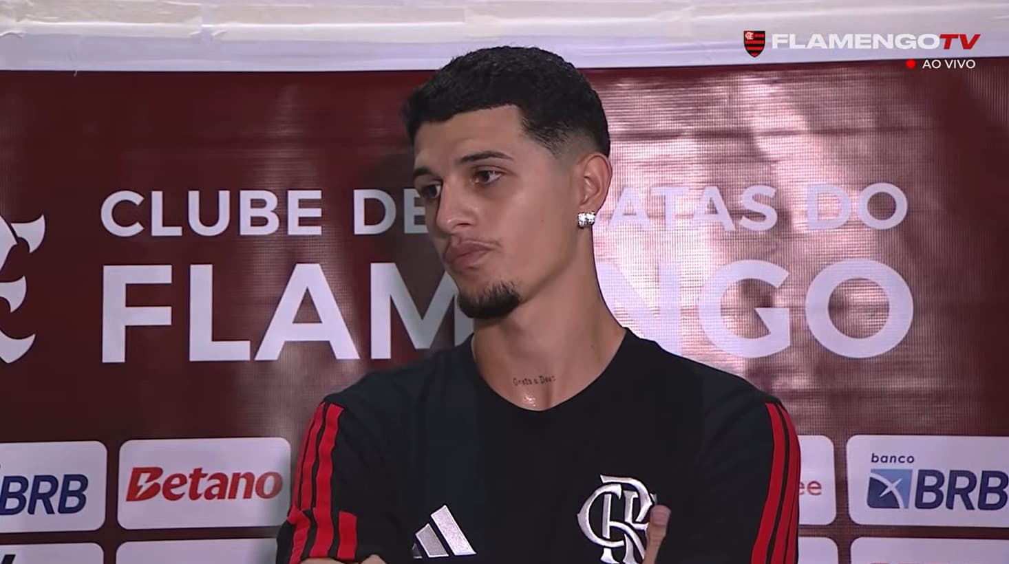 Pablo Lúcio em entrevista coletiva após derrota do Flamengo para o Bangu