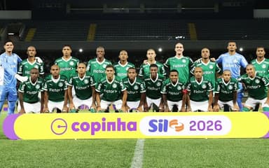 Elenco do Palmeiras antes de estreia na Copinha