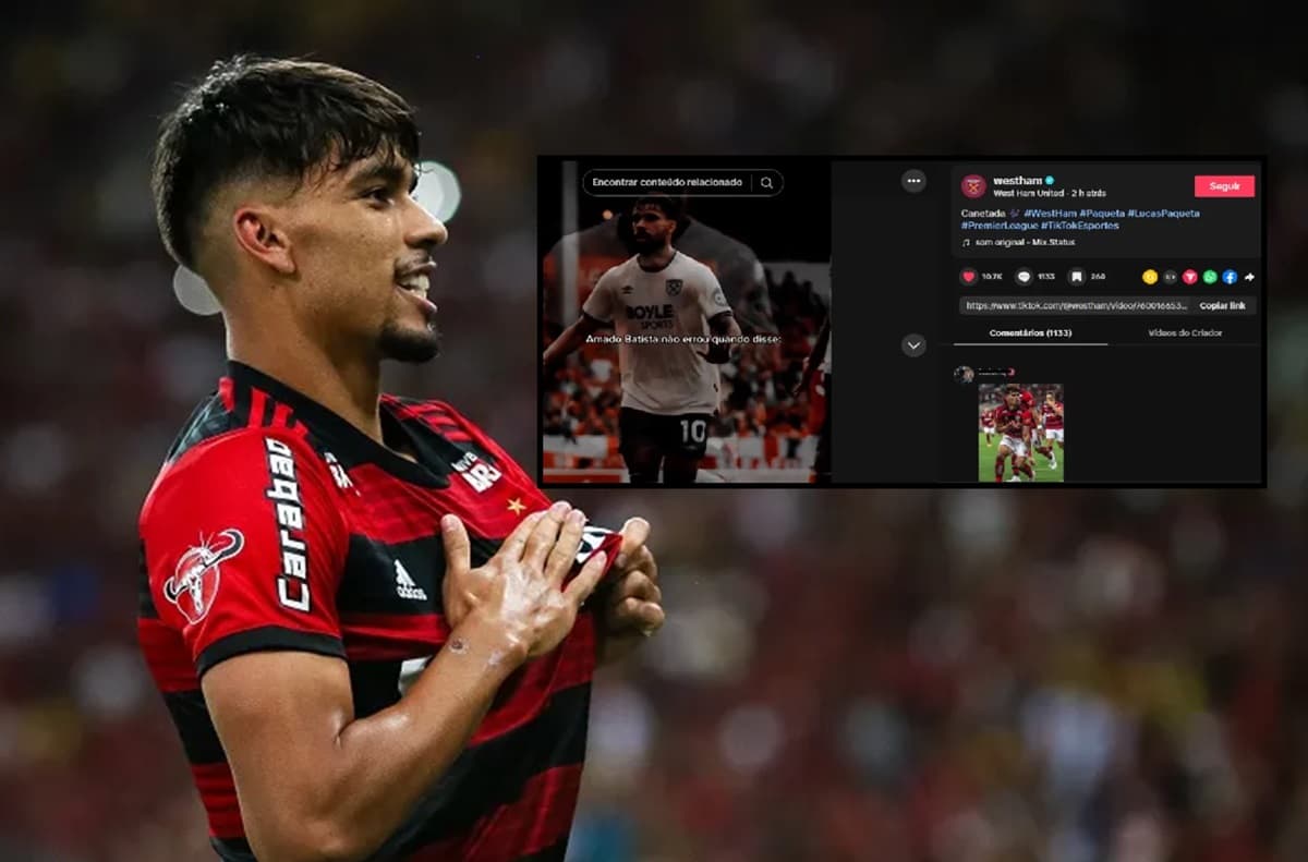 Paquetá, do West Ham, está perto do Flamengo
