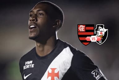 Rayan, do Vasco, não vai enfrentar Flamengo