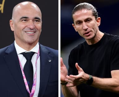 Roberto Martínez e Filipe Luís