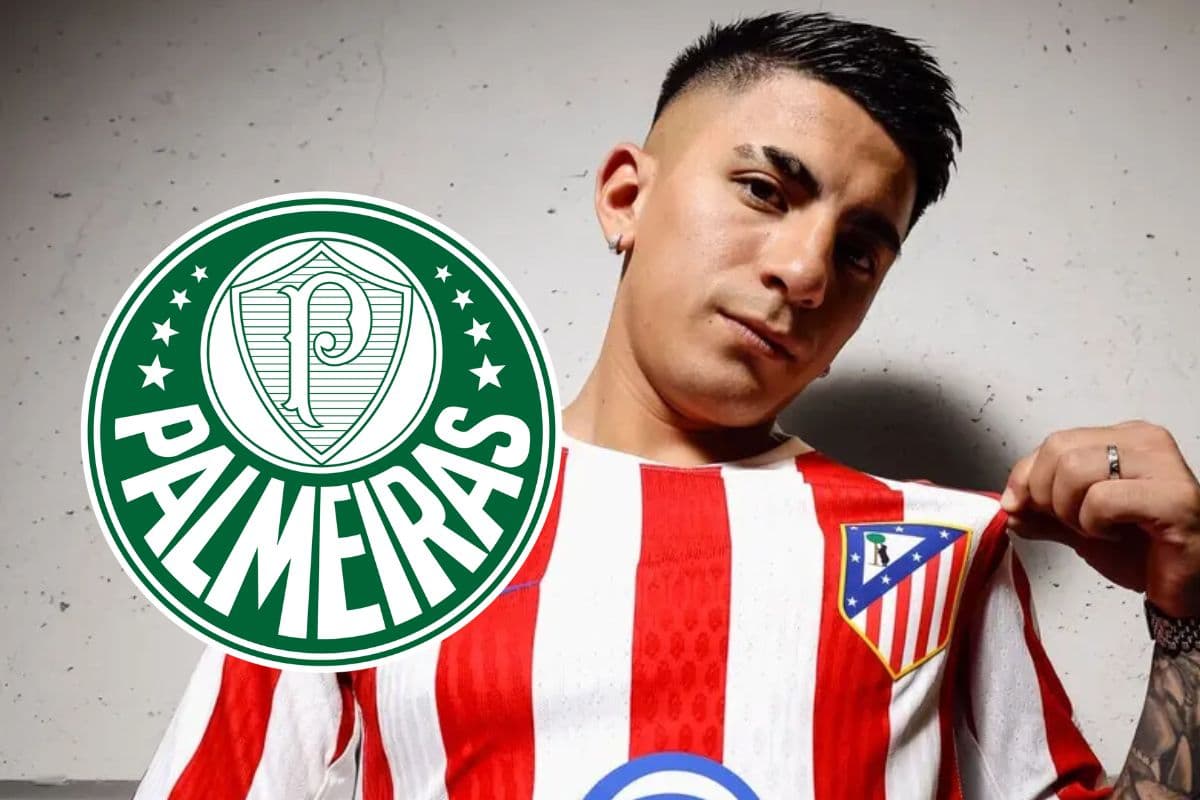 Thiago Almada, do Atlético de Madrid, é alvo do Palmeiras