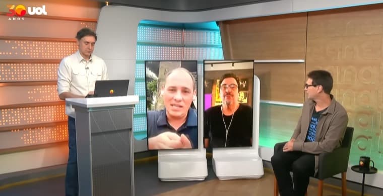 Uol News Esportes falando da disparidade do Flamengo sobre os outros clubes